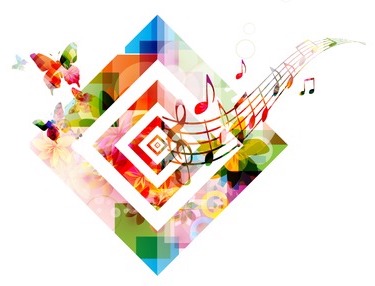 43199921 - colorful music background